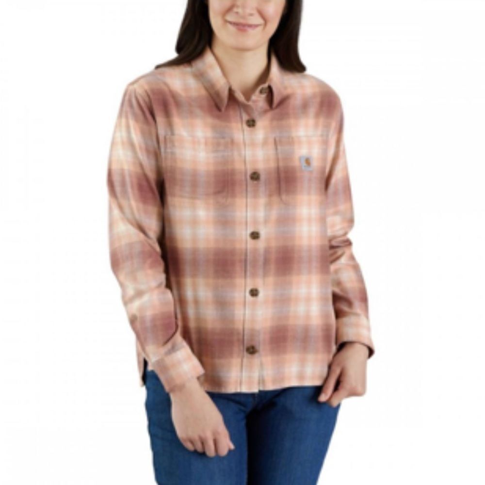 Carhartt Rugged Flex Loose Fit Mid-Weight Long-Sleeve Plaid Flannel Shirt